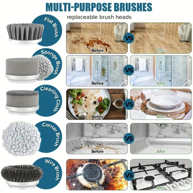 NovaNest™ Cordless Electric Spin Scrubber