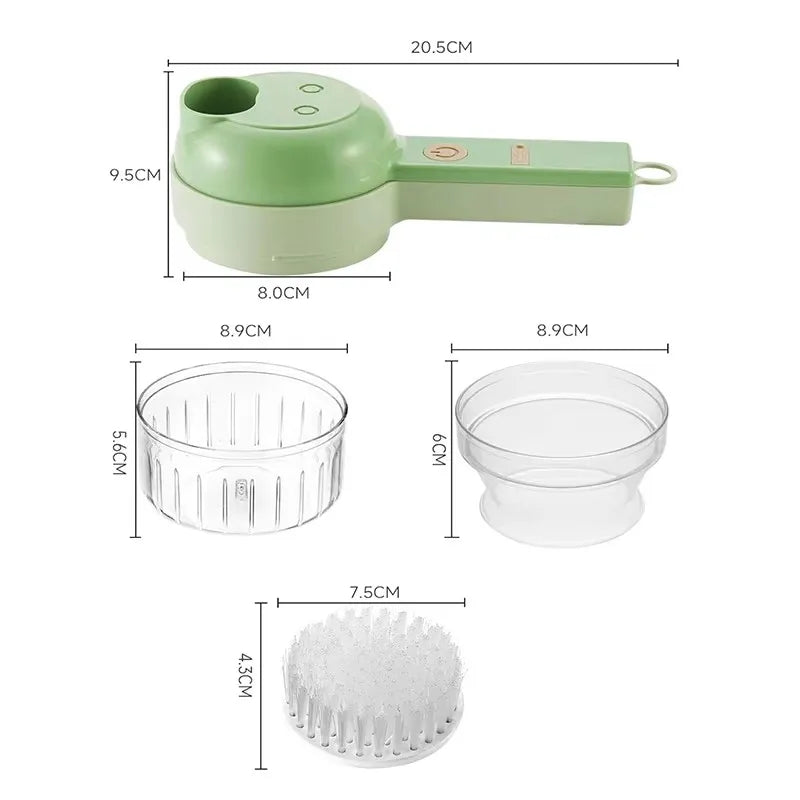 NovaNest™ 4-in-1 Electric Vegetable & Garlic Chopper