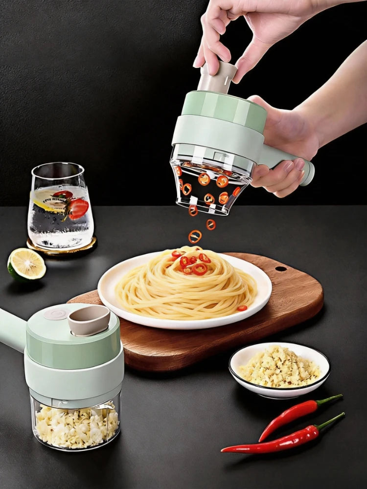NovaNest™ 4-in-1 Electric Vegetable & Garlic Chopper