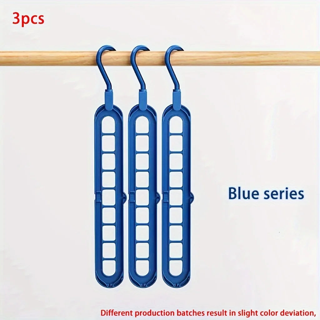 NovaNest™ 9-Hole Space Saving Magic Hanger (3 Pack)