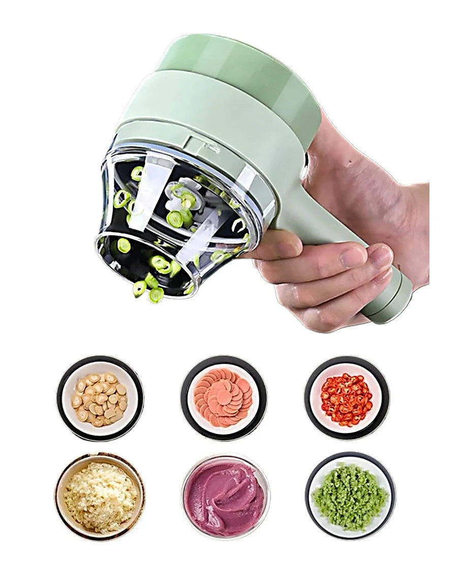NovaNest™ 4-in-1 Electric Vegetable & Garlic Chopper