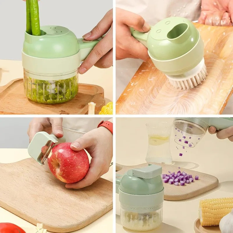 NovaNest™ 4-in-1 Electric Vegetable & Garlic Chopper